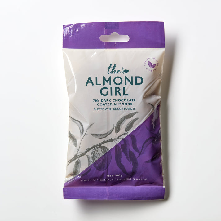 70% Dark Chocolate Coated Almonds – The Almond Girl